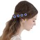inSowni 40pcs Bridal Wedding Rhinestone Rose Flower U-shaped Hair Pins &amp; 6pcs Twist Pearl Hairpins Headpiece Set in Gift Box for Women Girls Bridesmaid (Royal Blue Set)