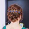 inSowni 40pcs Bridal Wedding Rhinestone Rose Flower U-shaped Hair Pins &amp; 6pcs Twist Pearl Hairpins Headpiece Set in Gift Box for Women Girls Bridesmaid (Royal Blue Set)