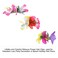 Lawie 14 Pack Artificial Large Silk Tropical Hibiscus Flower Hair Clips Barrettes Fake Floral Bows With Clear Alligator Brooch Pins Hawaiian Luau Hula Party Wedding Dancer Hair Accessories for Women