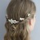 inSowni 26 Pack Gold Flower Pearl Wedding Bridal Hair Side Combs+U Shaped Hair Pins Clips Decorative Barrettes Rhinestone Crystal Accessories Headpieces for Women Girls Brides Bridesmaids