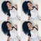 3B 3C Kinky Curly Human Hair Ponytails Extensions Curly Ponytail Hair Piece Wrap Drawstring Puff Ponytail Hairpieces For African American Top Closure Clip Ins 20inch