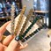 2Pcs Shiny Rhinestone Diamond Hair Barrette Clip Hair Pin Hair Clip Bobby Pins Duckbill Alligator Clip Pin Hair Accessories for Women Girls，Clips and Barrettes Hair Accessories（Green）