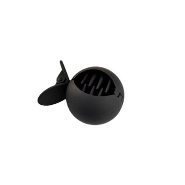 1pc Black Scrub Small Fish Shape Hair Clip,High Ponytail Hair Claw Clip,Nonslip and Strong Tension Hairpin,Korean Style Round Hair Clamp,Fashion Women Hair Accessories,Clips and Barrettes