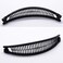 6 Pieces Classic Clincher Comb Interlocking Banana Combs Hair Clip Banana Clips Hair Combs Banana Hair Clip Claw Comb Grips Clamp Hair Accessories, Black and White