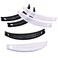 6 Pieces Classic Clincher Comb Interlocking Banana Combs Hair Clip Banana Clips Hair Combs Banana Hair Clip Claw Comb Grips Clamp Hair Accessories, Black and White