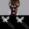 10 Pieces Butterfly Pearl Crystal Hair Pin Bridal Hair Jewelry Accessories for Wedding, Prom, Dance and Special Event