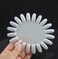 10 PCS Acrylic Wheel False Nail Art Tips Practice Display Nail Art Tool (Ivory-White)