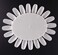 10 PCS Acrylic Wheel False Nail Art Tips Practice Display Nail Art Tool (Ivory-White)