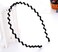 3 Pcs Unisex Black Spring Wavy Hair Hoop Band, Metal Hoop Hair Band Girl Men`s Head Band Accessory
