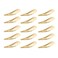 50 Pack of Snap Hair Clips Hair Barrettes for Kids, Girls and Women, 50 mm (Gold)