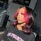 Hot Pink BOB Lace Front Wigs Human Hair Skunk Stripe 13X4 HD Transparent Lace Red BOB Wigs Blunt Cut Wavy Peekaboo Bob for Women Pre Plucked Bleached Knots 150% Density