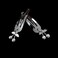 2 Pcs Cherry Metal Snap Hair Clips Silver Color Cross Heart Hair Barrettes Clips with Pendant Girls Hair Accessories