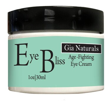 Pure, Natural and Organic EYE BLISS Eye Cream Full 1 OZ. Firms, Tones, Tightens, Corrects and Prevents Aging. Made in USA. Cruelty Free