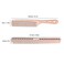 2 pcs Stainless Steel Hair Combs Anti Static Styling Comb Hairdressing Barbers Combs (Rose Gold)