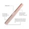 2 pcs Stainless Steel Hair Combs Anti Static Styling Comb Hairdressing Barbers Combs (Rose Gold)