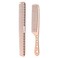 2 pcs Stainless Steel Hair Combs Anti Static Styling Comb Hairdressing Barbers Combs (Rose Gold)