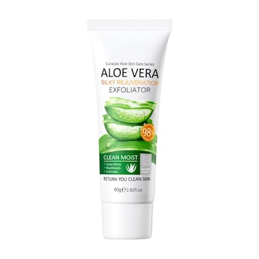 Aloe Vera Exfoliating Gel - Natural Face and Body Peel Gel Deep Moisturizing Facial Exfoliator Refreshing Gentle Exfoliating Face &amp; Body Skin Care Peeling &amp; Cleansing Travel Size for Women Men