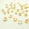 100 pcs Gold Hair Cuffs for Braids Jewelry Accessories - Gold Beads and Clips for Women's Dreadlocks and Braided Hairstyles