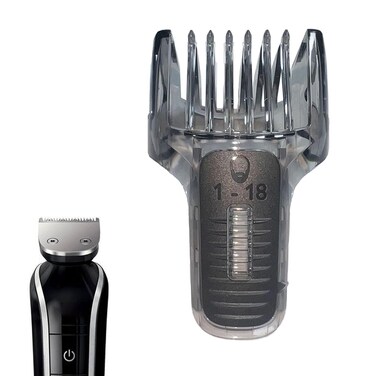 Replacement 1-18mm Beard Comb Compatible with Philips Norelco QuickGroom Models Handle QG3330 QG3333 QG3340 QG3352 QG3360