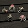 canjoyn 24 Pcs Bridal Gem Spin Hair Pins Swirl Hair Twists Coils Wedding Spiral Twist Hairpins Shiny Rhinestone Crystal Twisters Metal Spiral Updo Prom (Pink)