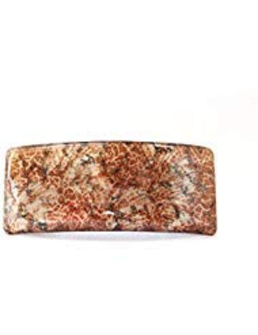 Made In France Belle Le Paris Tortoise Shell Multi Color 3 x 1.5 Inches Large Hair Barrette Q8