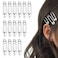 15 Pcs Hair Pins Hair Clips Alloy Safety Pin Shape Hairpin Barrettes Goth Hair Pins Set Hairdressing Tool Hair Accessories (Silver)