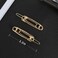 15 Pcs Hair Pins Hair Clips Alloy Safety Pin Shape Hairpin Barrettes Goth Hair Pins Set Hairdressing Tool Hair Accessories (Gold)