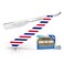UM Supplies Straight Edge Razor with 10 Replaceable Double Edge Blades kit   Barber Razors for Shaving Stainless Steel   Navajas para Barbero Barber Pole   Red,White,Blue