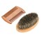 Men's Beard and Mustache Care Kit - Oval Brush, Comb, Grooming Tools for Softening, Conditioning, and Cleaning