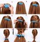Hair Clip, Portable Roller Styling Tool DIY Bride Hair Braider Braid Maker (Blue)