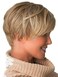 Short Blonde Wig with Bangs Pixie Cut Layered Wigs for Women Lady Synthetic Fiber Glueless Wigs Fluffy Natural Looking