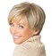 Short Blonde Wig with Bangs Pixie Cut Layered Wigs for Women Lady Synthetic Fiber Glueless Wigs Fluffy Natural Looking