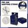 2in1 Dual String Brow Mapping String 2 x 100 Ft - 60 m Pre-Inked Eyebrow Mapping String Thread for Permanent Makeup, Microblading Supplies Marking Symmetrical Brows Black &amp; White