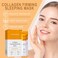 20 Packs Collagen Firming Mask Protein Face Care Moisturizing Hydrating Anti-aging Face Masks Wash-Free Sleeping Mask