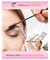 Lash Eyebrow Extensions Kit with 1 x Trays of Mink False Eyebrows in Black Comes on Mixed Length Trays 5-8 Mm Mix, Eyebrow Extension Glue Clear &amp; Extension Tweezers (Black, Pink Tweezer)