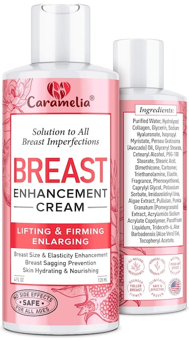 Breast Enhancement Cream for Women- Saggy Breast Lift Cream - Made in USA - Breast Enhancement Cream - Breast Firming and Lifting Cream for Saggy Breast - Breast Growth Cream for Firmer Breast (Red)