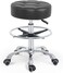 Grace &amp; Grace Height Adjustable Rolling Swivel Stool Chair with Wheels,Heavy Duty Work Stool for Salon,Massage, Factory, Shop(Black,with Foot Ring)