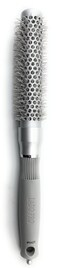 Long Barrel Ceramic + Ionic Round Thermal Hair Brush #0425, Silver
