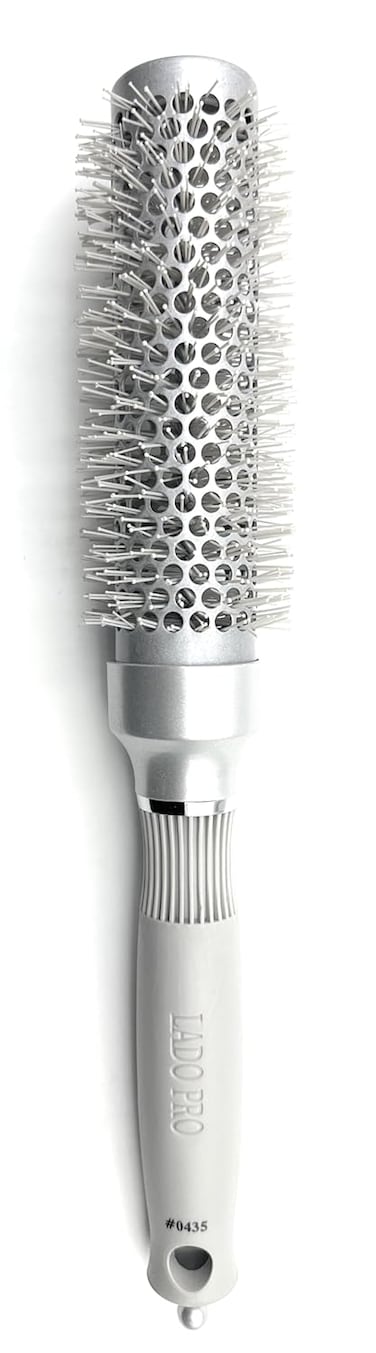 Long Barrel Ceramic + Ionic Thermal Hair Brush 2 Inch #0435, Silver