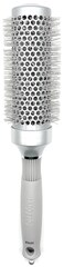 Long Barrel Ceramic + Ionic Thermal Hair Brush 2.5 Inch #0445, Silver