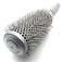 Long Barrel Ceramic + Ionic Thermal Hair Brush 3 Inch #0455, Silver