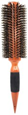 Long Barrel Nylon &amp; Boar Bristle Round Wood Hair Brush #4104 (Extra Large, 2 3/4 inch)