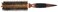 Long Gold Barrel Double Nylon &amp; Boar Bristle Round Wood Hair Brush (Large, 2 1/4 inch)