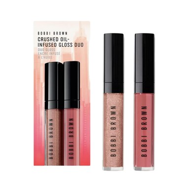 Bobbi Brown Limited Edition Crushed Oil-Infused Gloss Duo - Bare Sparkle and New Romantic - Full Size