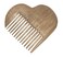 Heart Shaped Comb Pick/Wooden Afro Pick for Wife Girlfriend Gift Wood Afro Pick for Natural Black Hair No Snags, No Static Gift of Love