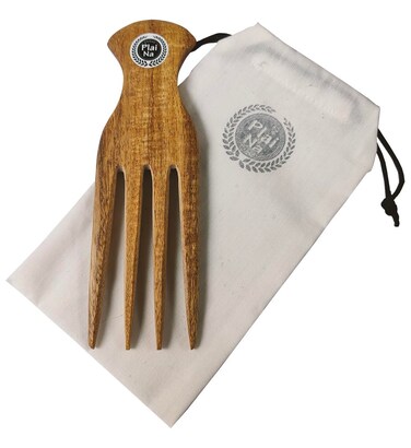 Elevate Your Style with an African Wooden Parting Comb - Premium Wood Hair Pick with Wide Tooth Design
