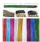 10Pcs/set Highlight Glitter Tinsel Hair Extensions Clip In - Colored Party Sparkling &amp; Shiny Hair Extensions - Multi-Colors Hair Streak Bling Hairpieces (Pink)