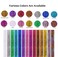 10Pcs/set Highlight Glitter Tinsel Hair Extensions Clip In - Colored Party Sparkling &amp; Shiny Hair Extensions - Multi-Colors Hair Streak Bling Hairpieces (Rose)