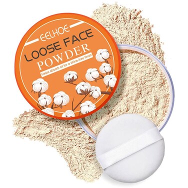 Loose Setting Powder,Translucent Powder Setting Powder Long Lasting Oil Control Loose Face Powder,Lightweight Face Finishing Powder,Even Skin Tone,Waterproof Setting Powder Foundation Makes Skin Downy