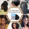 DAIXI 12 Inch 50 Gram Afro Kinkys Bulk Human Hair, Fluffy Soft Kinky Curly Bulk for Dreadlocks Repairing, Micro Twist Braiding, Length and Thickness Extending, Blend Seamlessly with African hair